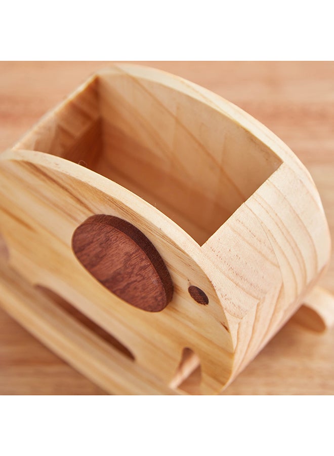 Home Box Elephant Wood Pen Stand 14 x 11 x 7.8 cm  - Image 3