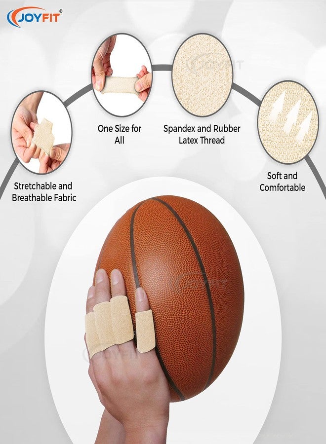 JoyFit Finger Support – Elastic Finger Sleeves for Pain Relief & Injury Protection with Comfortable Cushion Pressure for Cricket, Gym, Volleyball, Badminton & Tennis, Men & Women [10 pcs] - Image 2