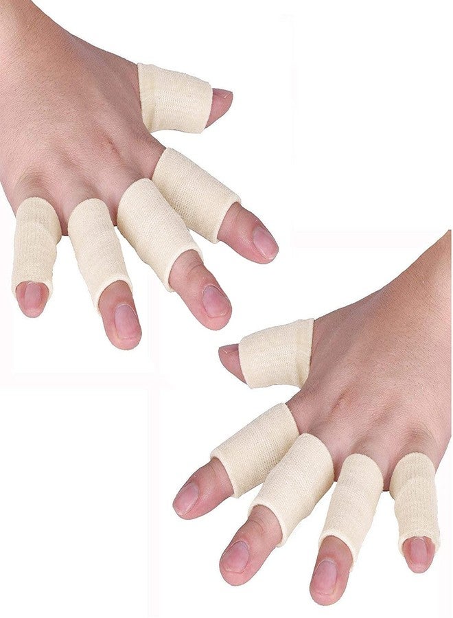 JoyFit Finger Support – Elastic Finger Sleeves for Pain Relief & Injury Protection with Comfortable Cushion Pressure for Cricket, Gym, Volleyball, Badminton & Tennis, Men & Women [10 pcs] - Image 1