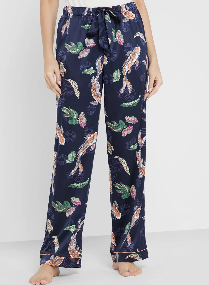 CHELSEA PEERS Printed Shirt & Pyjama Set