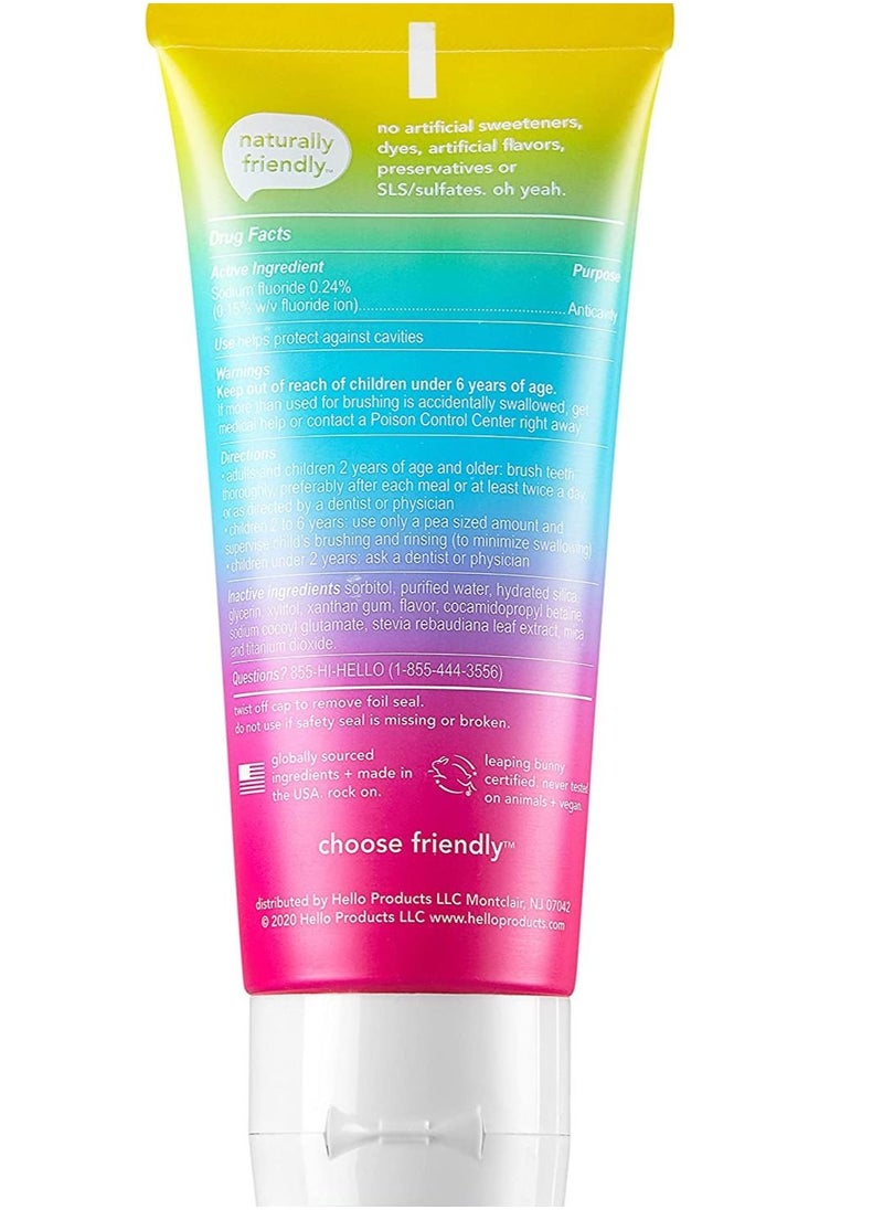 هالو Hello Bubblegum Unicorn Sparkle Toothpaste for Kids, 4.2 OZ  - Image 2