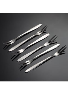 304 Steel 6 Pieces 13 cm Two Pronged Fruit Dessert and Cake Fork CIN567BY - pzsku/ZDEA62E069C139D6FFE35Z/45/_/1725794512/c2b2ec22-0ccf-484c-bf4f-b3499d1edcab