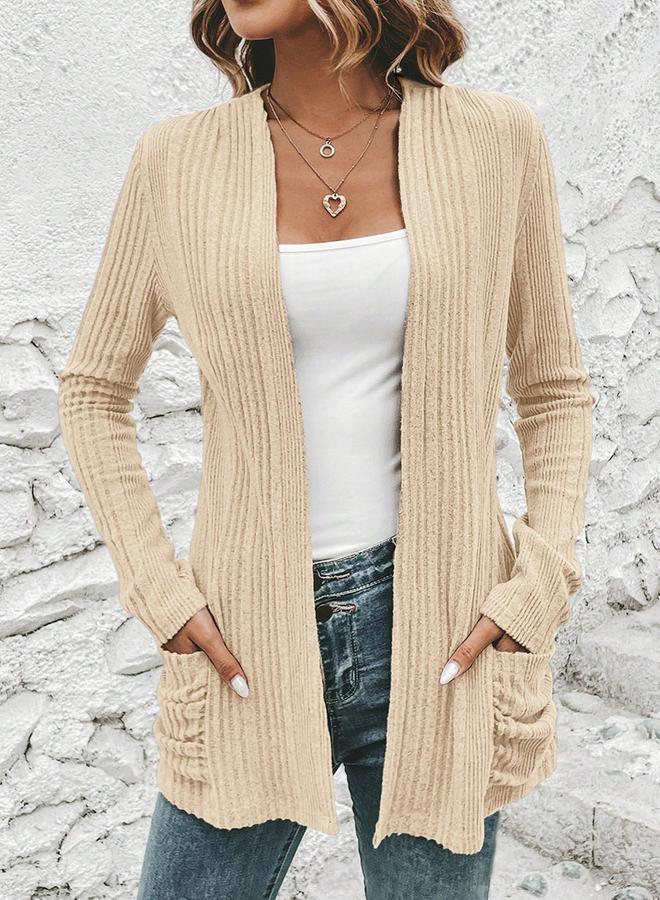 Take Two Women Ribbed Knit Front Open Shrug - Image 4