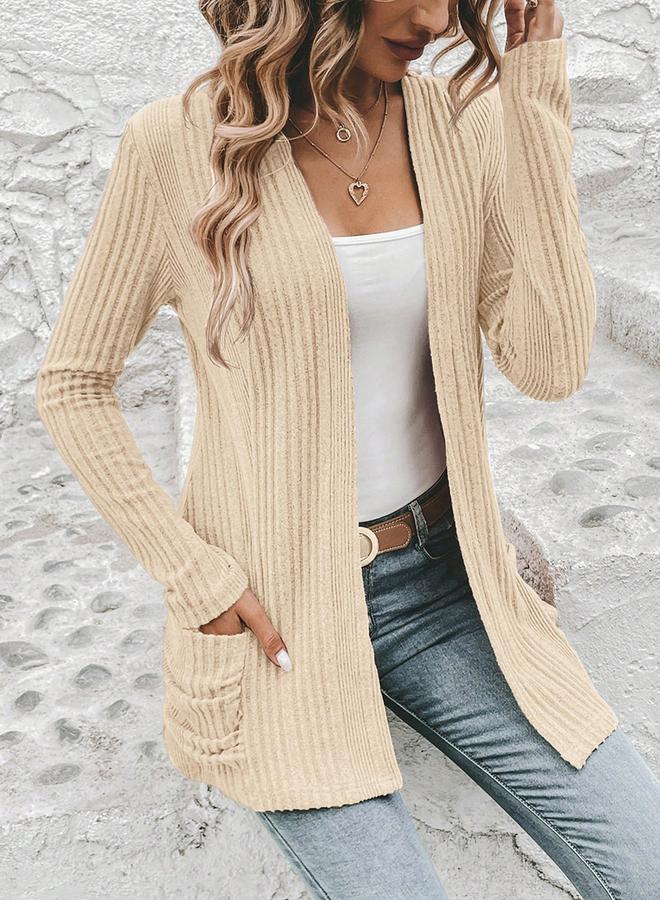 Take Two Women Ribbed Knit Front Open Shrug - Image 3