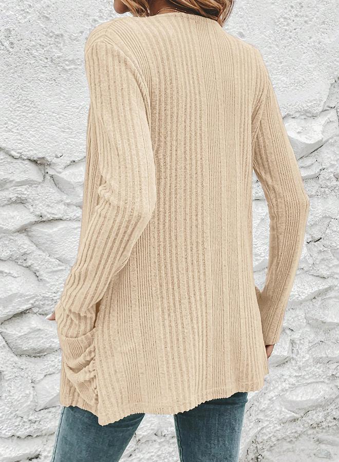 Take Two Women Ribbed Knit Front Open Shrug - Image 2