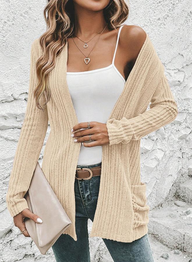 Take Two Women Ribbed Knit Front Open Shrug - Image 1