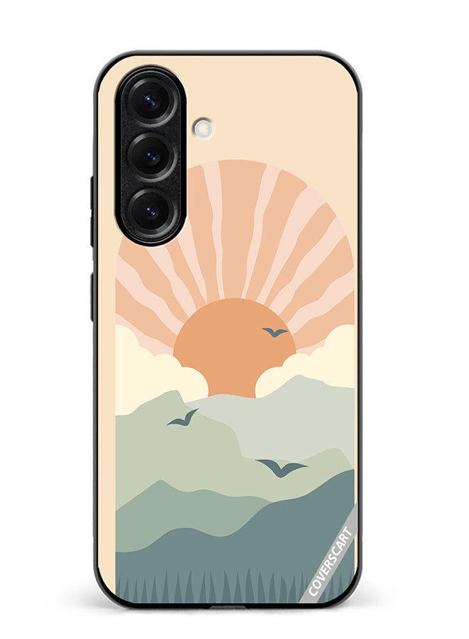 VR CREATIVE Protective Case Cover For Samsung Galaxy S25 Plus Abstract Landscape Design Multicolour