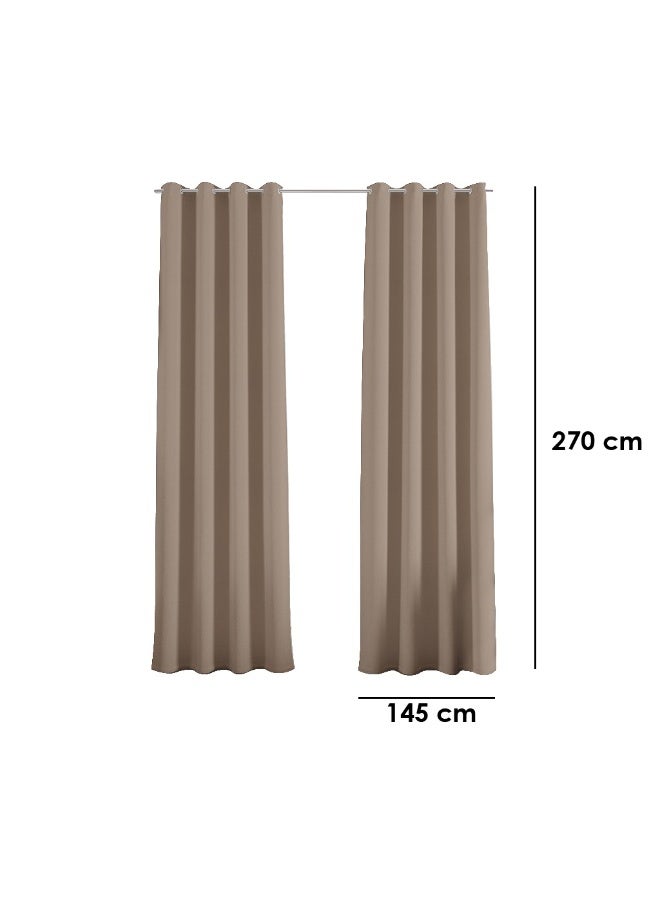 alharmayn Blackout Room Darkening Grommet Curtains for Living Room/Bedroom (2 panel) - Image 2
