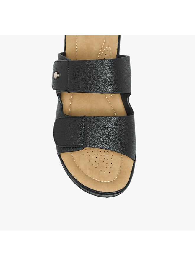 Flora Bella By Shoexpress Women Textured Slip-On Comfort Sandals - Image 4