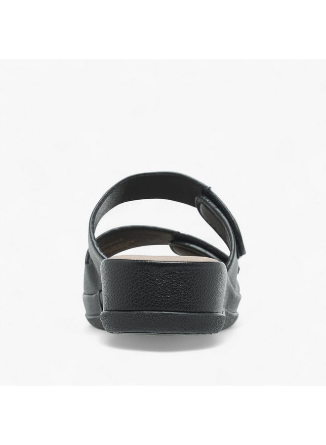 Flora Bella By Shoexpress Women Textured Slip-On Comfort Sandals - Image 5