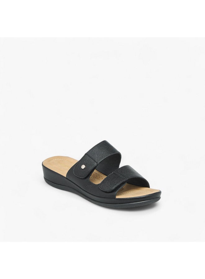 Flora Bella By Shoexpress Women Textured Slip-On Comfort Sandals - Image 2