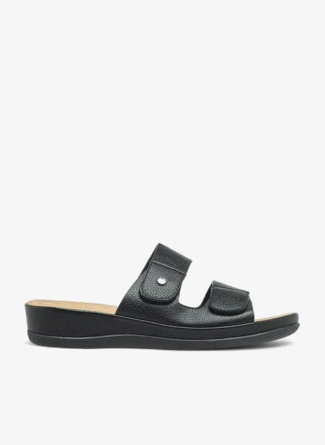 Flora Bella By Shoexpress Women Textured Slip-On Comfort Sandals