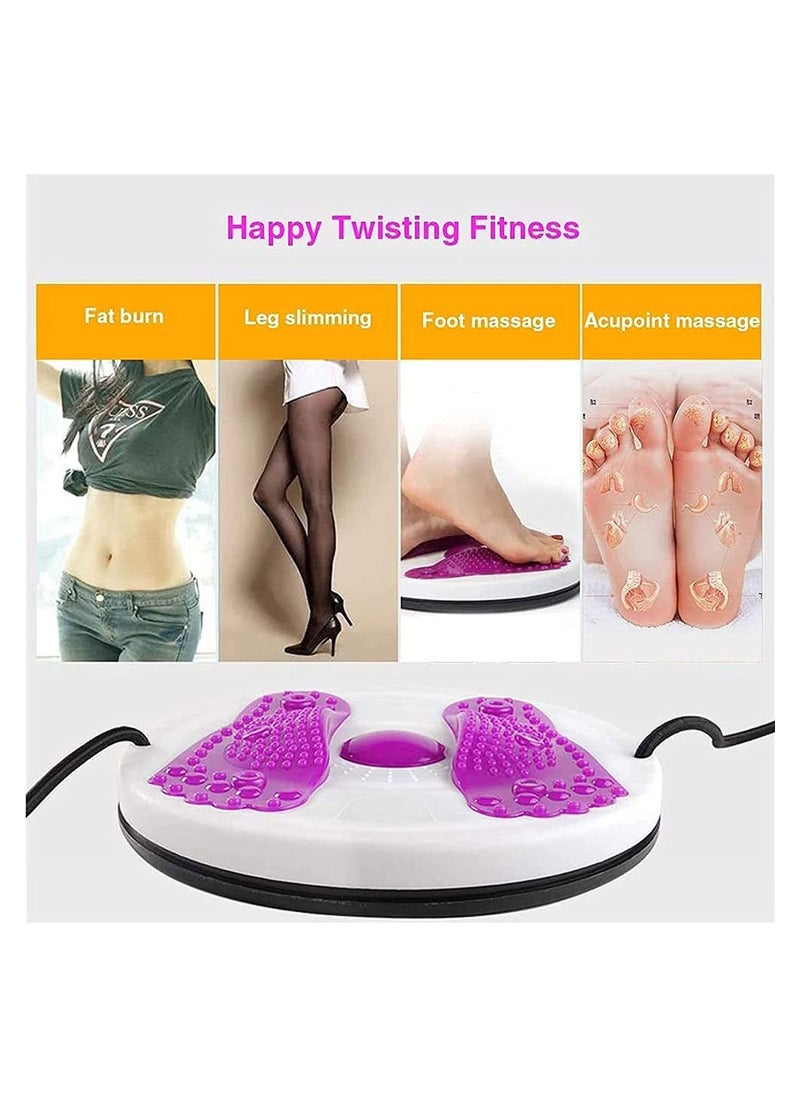 Generic Pull Twisting Waist Plate, Twist Waist Disc Board Wriggling Plate, Body Shaping Twisting Waist Disc Exercise Twist Board, Twisting Waist Disc with Pull Rope, for Legs Waist Foot Ankle Body  - Image 2