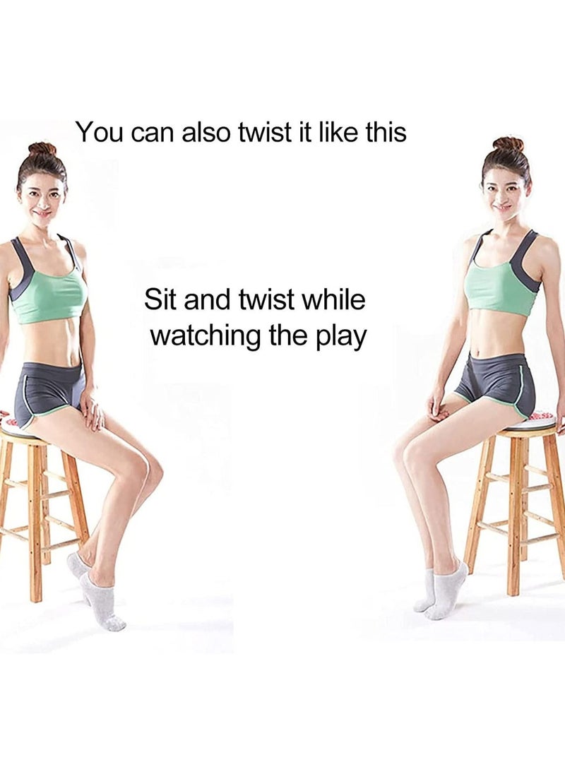 Generic Pull Twisting Waist Plate, Twist Waist Disc Board Wriggling Plate, Body Shaping Twisting Waist Disc Exercise Twist Board, Twisting Waist Disc with Pull Rope, for Legs Waist Foot Ankle Body  - Image 4