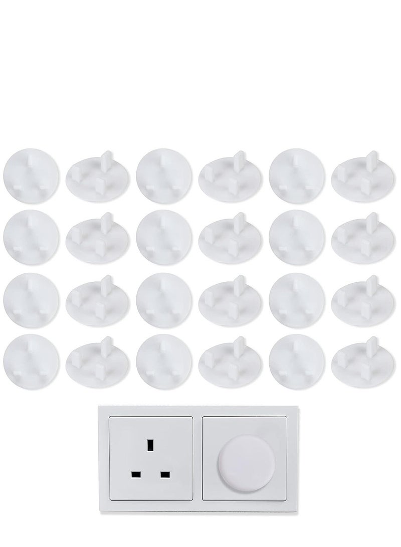 30pcs Plug Socket Covers, White Safety Plastic Outlet Covers Protector Baby Secutity Shock Prevention Ideal for Children Safety at Home and School&Easy Install  - Image 1