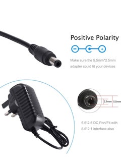 Lucky Sky DC 9V 1A  Adapter Power Supply Transformer Power Adapter Converter Wall Charge Adapter For Professional Home Use, black. (9V 1A)  - Image 3