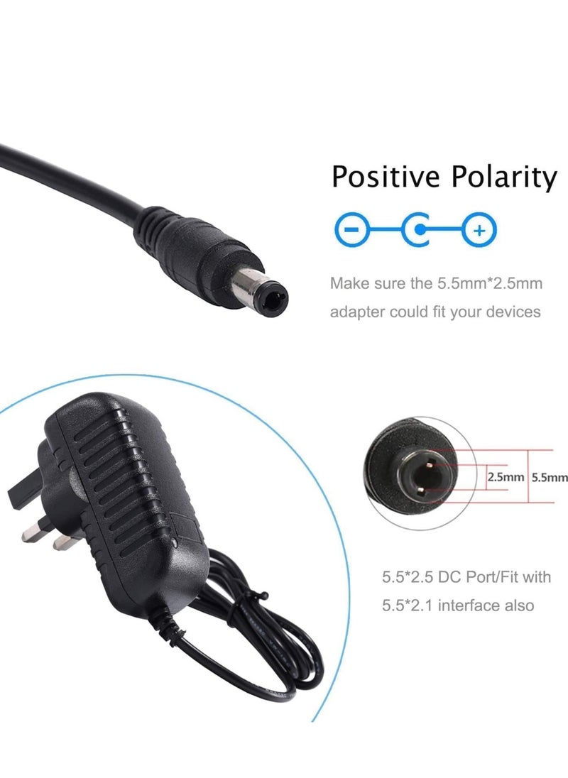 Lucky Sky DC 9V 1A  Adapter Power Supply Transformer Power Adapter Converter Wall Charge Adapter For Professional Home Use, black. (9V 1A)  - Image 3