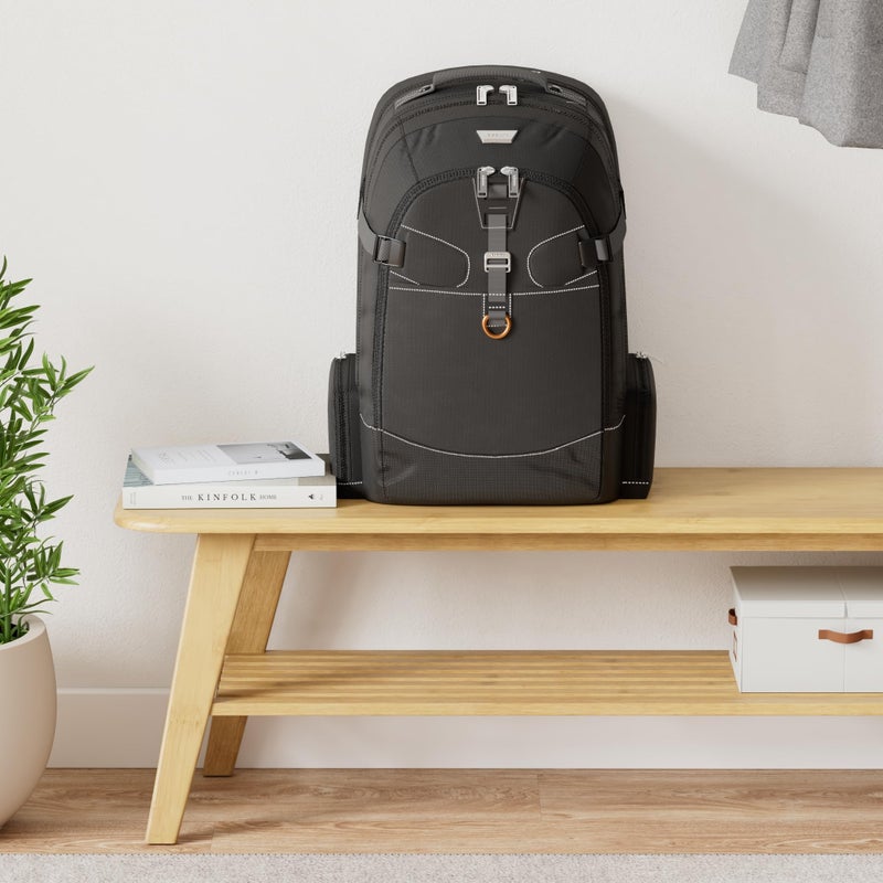 Everki Business 120 Business Laptop Backpack with Rain Cover - Extra Large Laptop Compartment Up to 18.4", 40L Capacity with 180 Degree Fold-Out Design, Work or Gaming Laptop Bag (EKP120), Black - Image 2