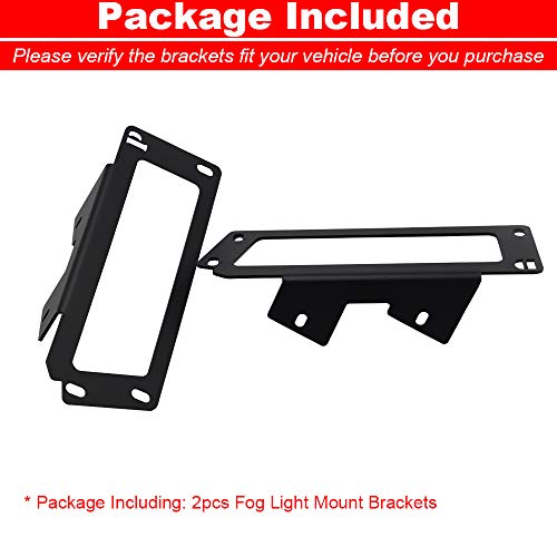 Wsays Upgrade Hidden Bumper Dually Fog Light Location Mounting Brackets Compatible with Dodge Ram 2500 3500 2010-2019 Ram 1500 2009-2012 - Image 5
