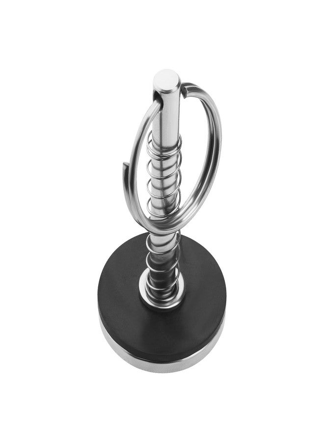 Create idea Marine Grade Stainless Steel Hatch Cover Pull Handle with Spring Flush Hatch Cover Pull Pin for Hatch Covers Engine Compartments 6.3 mm Diameter - Image 1