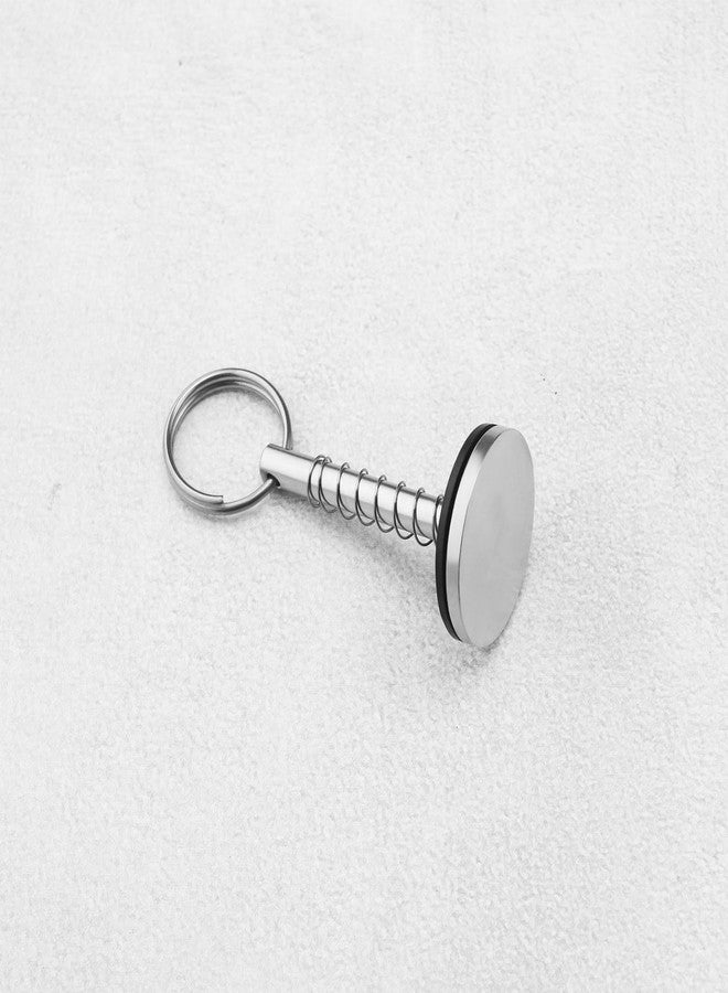 Create idea Marine Grade Stainless Steel Hatch Cover Pull Handle with Spring Flush Hatch Cover Pull Pin for Hatch Covers Engine Compartments 6.3 mm Diameter - Image 5