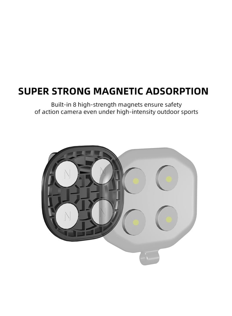 Action Camera Mount, Magnetic Neck Bracket for Action Camera, Quick-Release Camera Support, Compatible For Dji Osmo Action 4 3 2 Dji Pocket 2 1 Gopro Max Hero 11 10 9 8 Insta360 One Rs Insta360 X3 X2 - Image 3