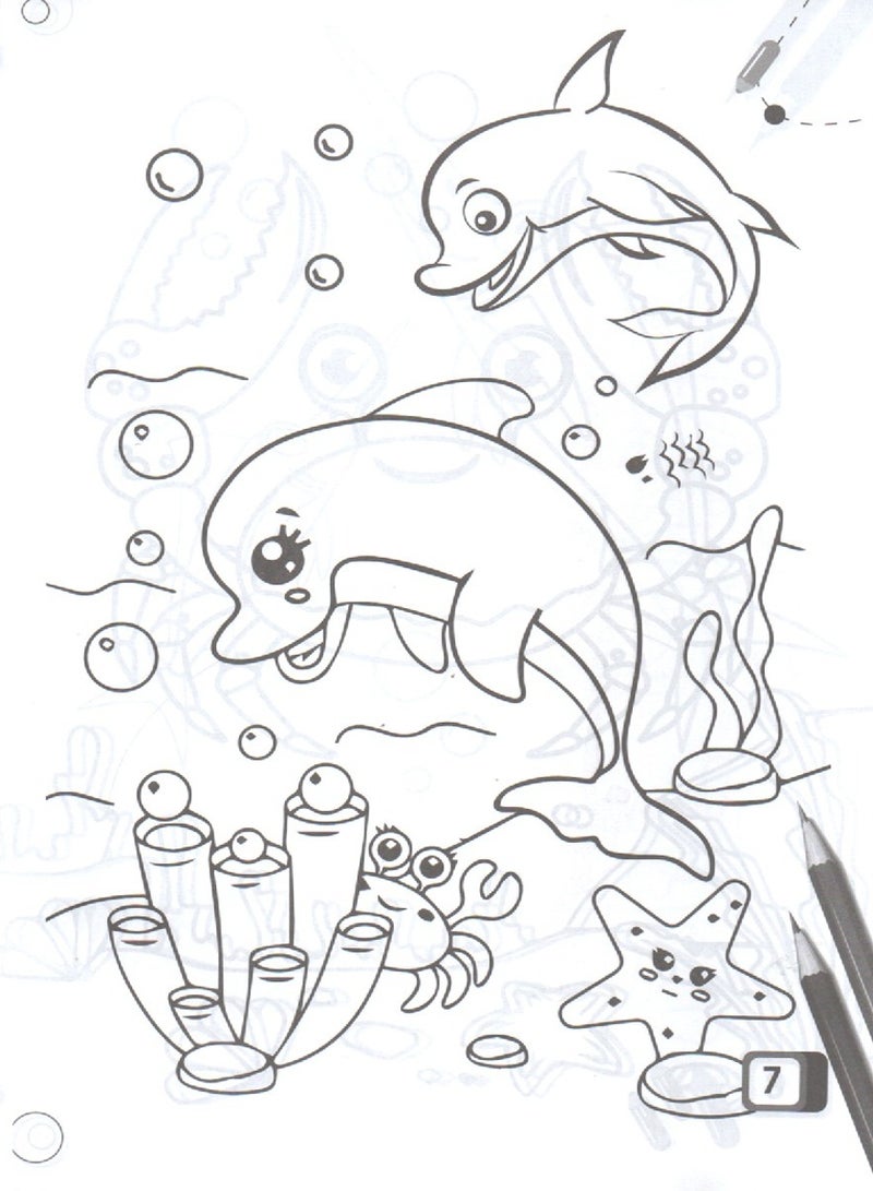 A Set Of Coloring Books About Fish And Animals  - Image 4