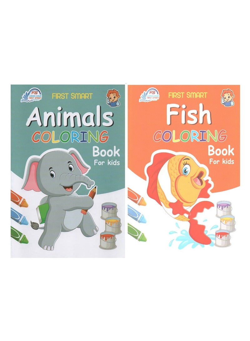 A Set Of Coloring Books About Fish And Animals - Image 2