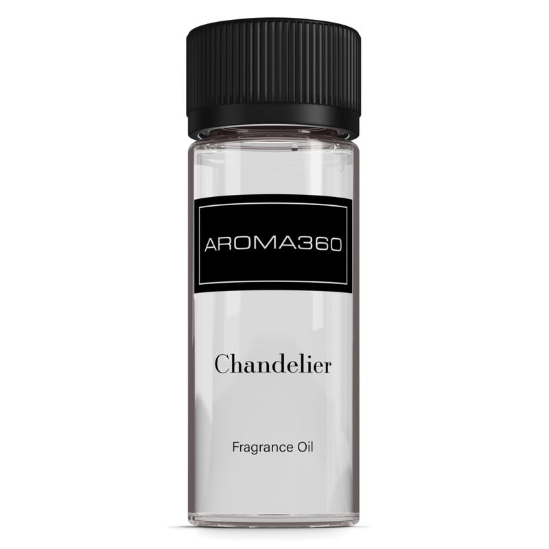 Aroma360 - Chandelier Fragrance Oil Blend | Hotel Inspired for Luxury Essential Oil Diffusers | Aromatherapy Scent Diffuser Oil | Bergamot, Woodsy Sandalwood, and Flirtatious Saffron - 120ML - Image 1