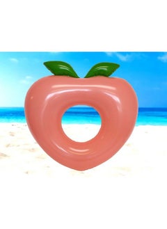 Inflatable Pool Floats Avocado Pool Raft Peach Pool Float Gold Glitter Pool Float (Peach)