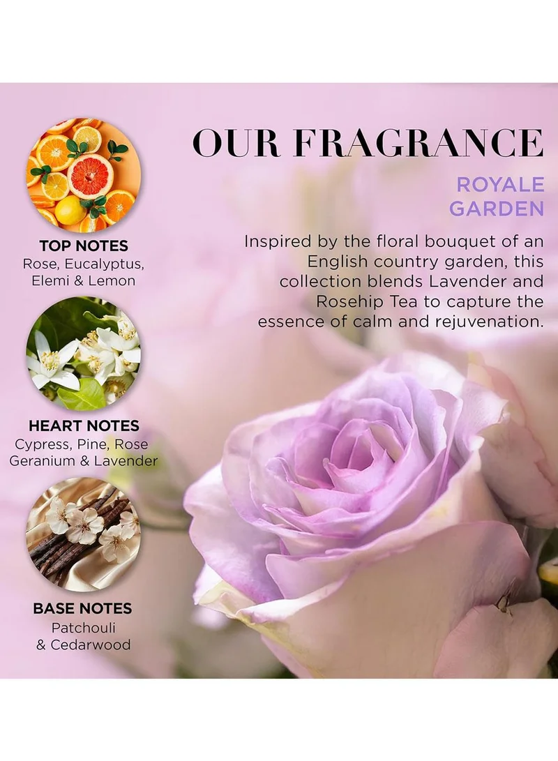 Baylis & Harding Royale Garden Lavender & Rosehip Tea Limited Edition Luxury Hand Care Gift Set | 2 Piece Set with Hand Wash & Hand & Body Lotion | Vegan Friendly, Recyclable Packaging