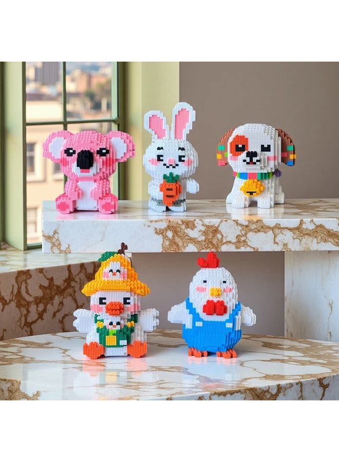 Cute Little Duck 3D Puzzle Building Blocks Set Creative STEM Toy Home Office Desk Decor - Image 3