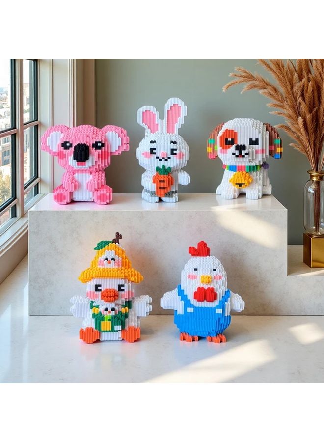 Cute Little Duck 3D Puzzle Building Blocks Set Creative STEM Toy Home Office Desk Decor - Image 4