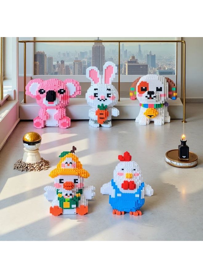 Cute Little Duck 3D Puzzle Building Blocks Set Creative STEM Toy Home Office Desk Decor - Image 2