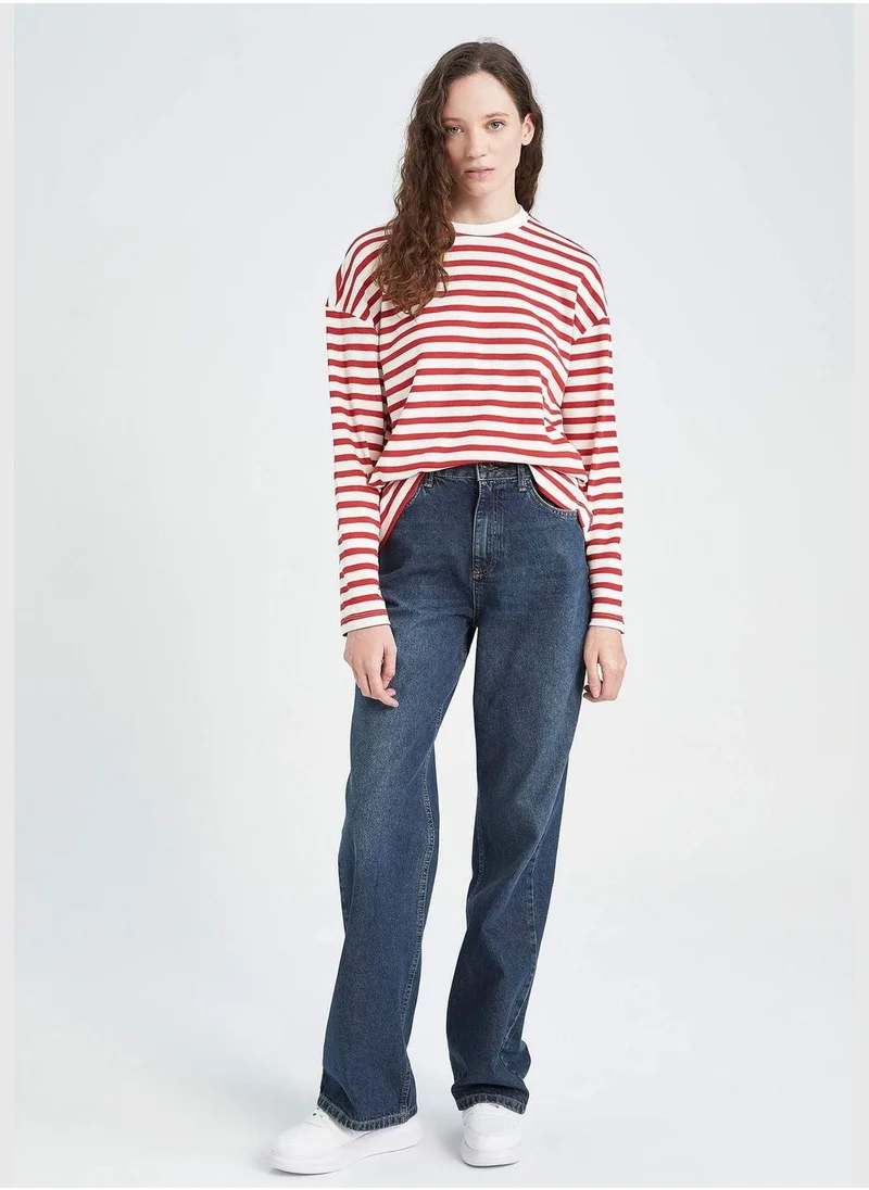 ديفاكتو Woman Wide Leg Denim Trousers