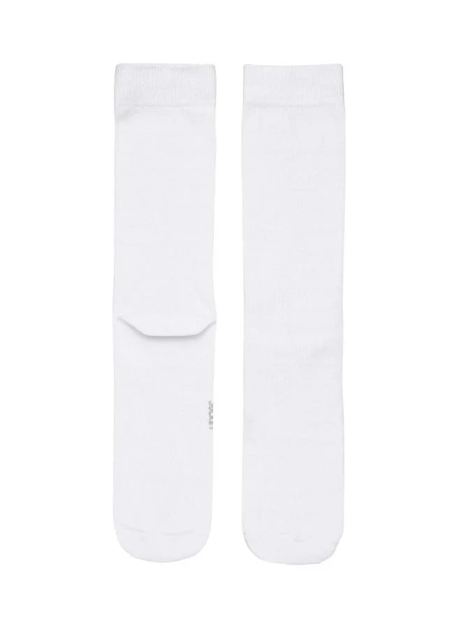 JOCKEY Jockey 7092 Men Mercerized Cotton Crew Length Socks With Stay Fresh Treatment White Free Size