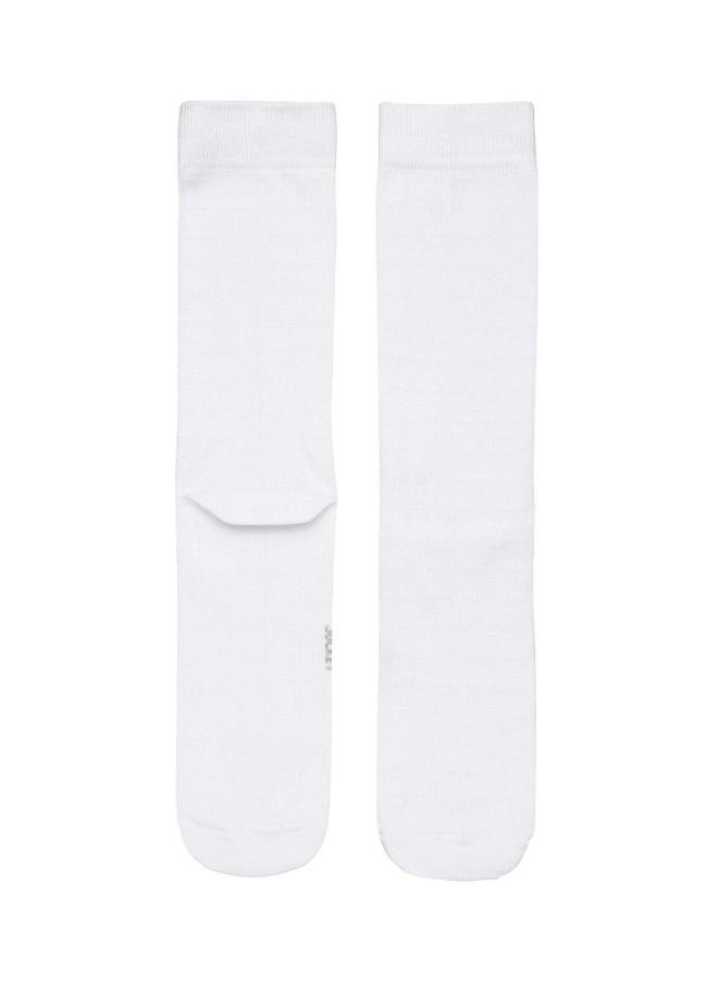 JOCKEY - Jockey 7092 Men Mercerized Cotton Crew Length Socks With Stay Fresh Treatment White Free Size - Image 1