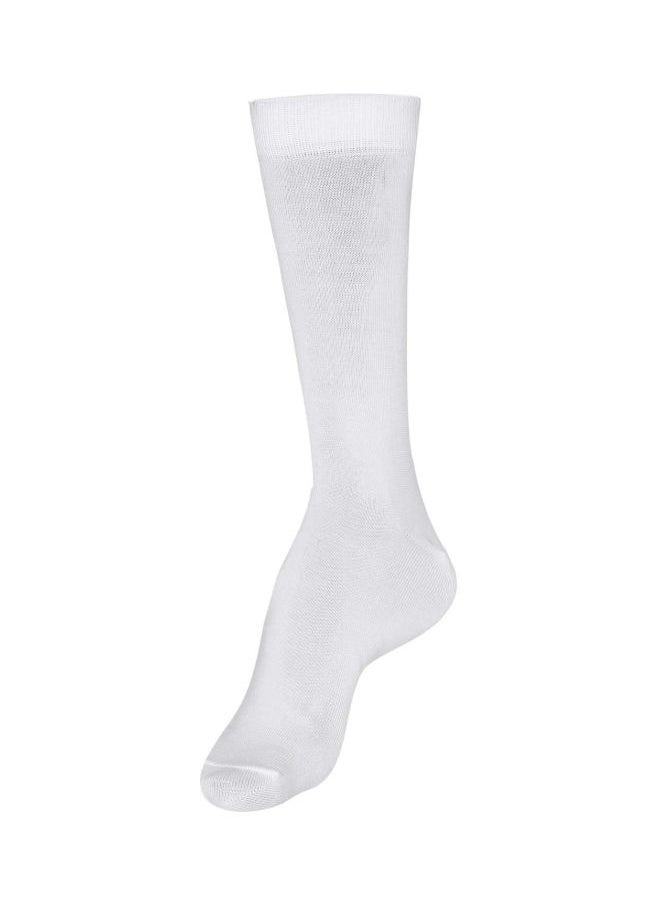 JOCKEY - Jockey 7092 Men Mercerized Cotton Crew Length Socks With Stay Fresh Treatment White Free Size - Image 1