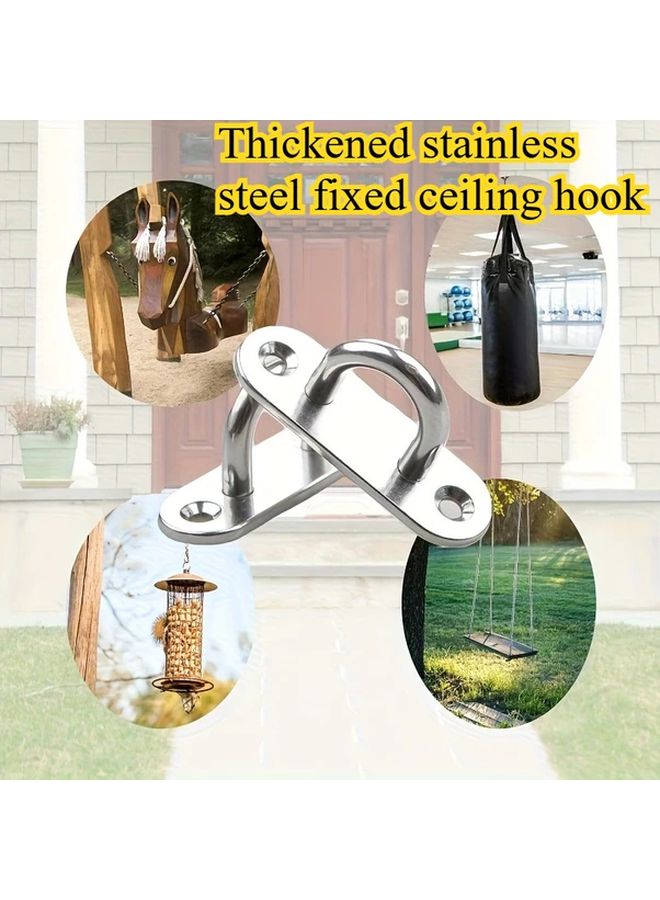 20pcs Heavy Duty Stainless Steel Ceiling Hooks Rust Proof Silvery for Indoor Outdoor - Image 2