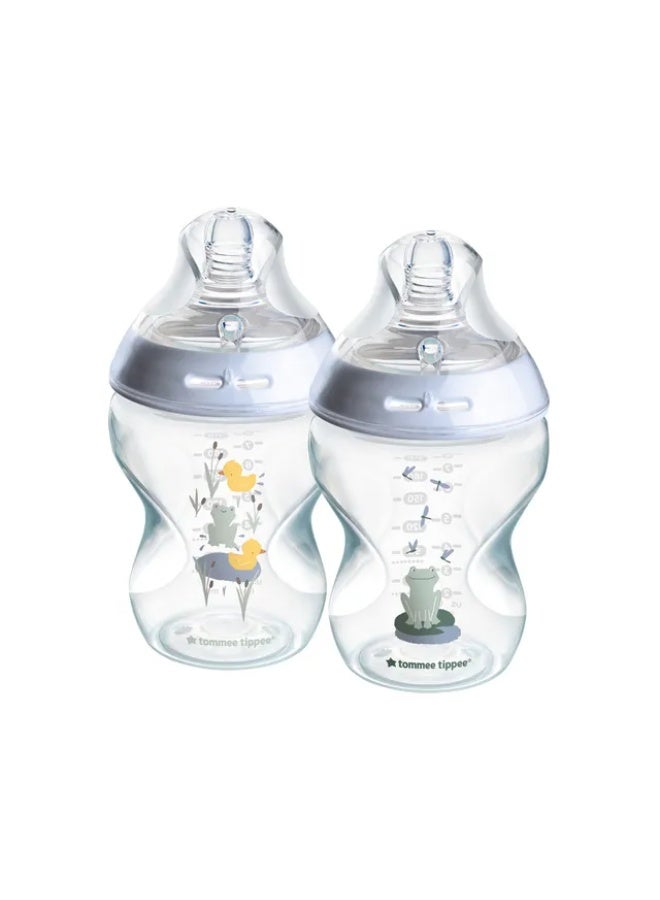 Tommee Tippee UK Tommee Tippee - Closer to Nature Feeding Bottle 260ml - Olie - 2 pcs