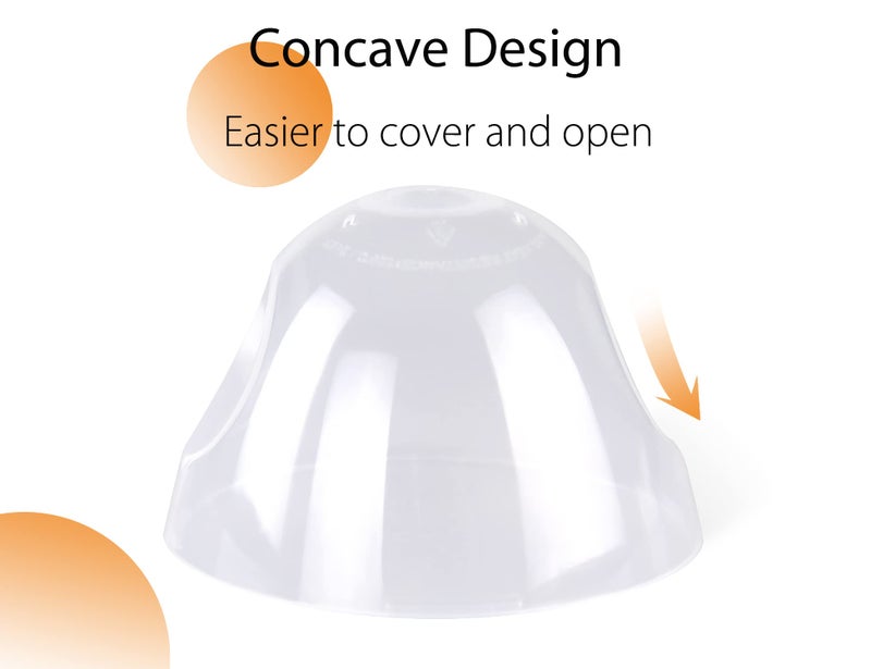 CHUBBIEE Baby Bottle Replacement Cap Lid for Comotomo 5 Ounce and 8 Ounce Silicone Bottle, 2 Count - Image 3