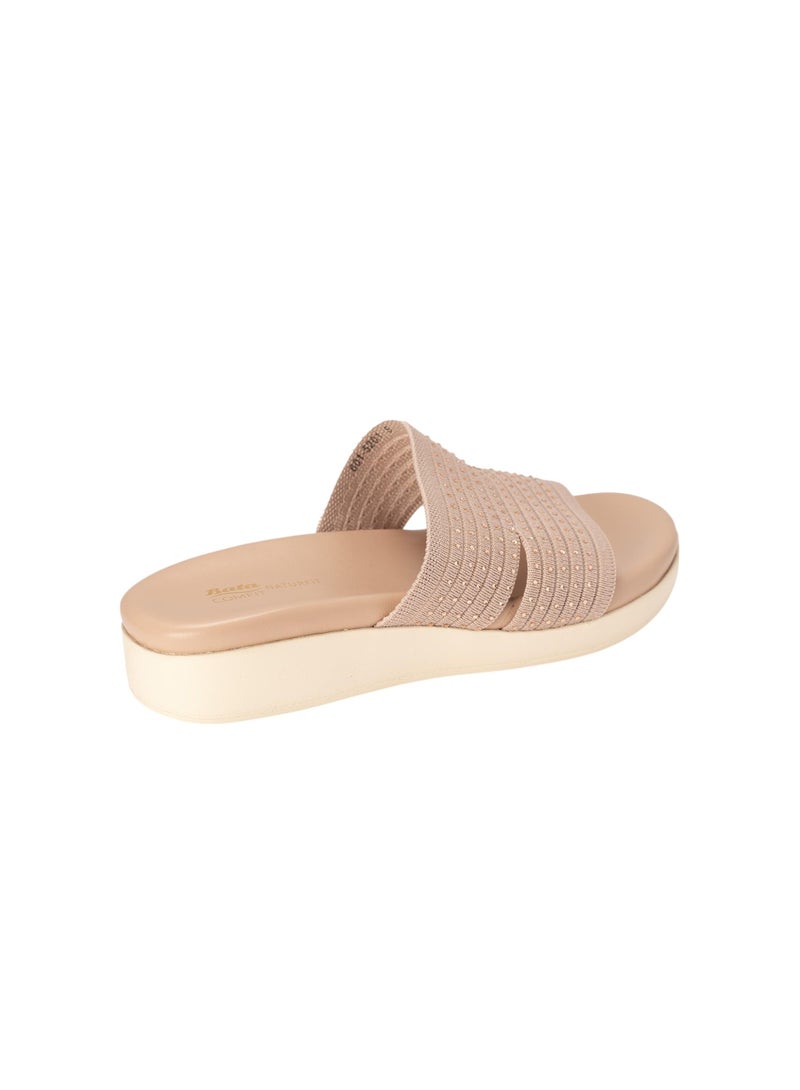 Bata Comfit Embellished Slip-On Sandals - Image 3