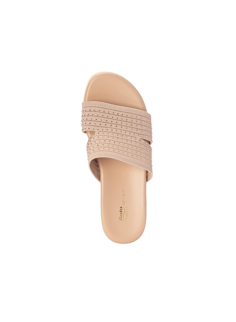 Bata Comfit Embellished Slip-On Sandals - Image 4