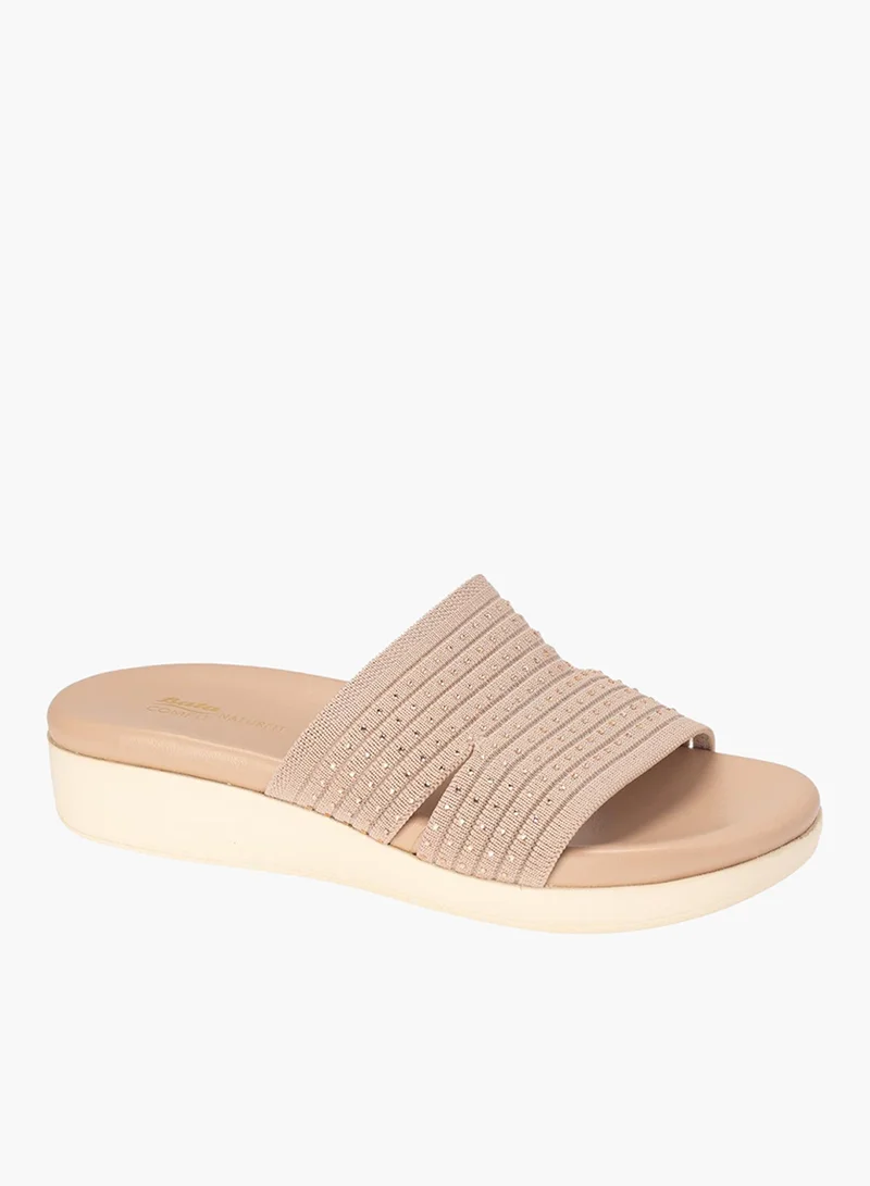 Bata Comfit Embellished Slip-On Sandals