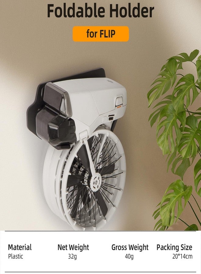 Honlyn Wall Mount Holder for DJI Flip, Foldable Hanging Display Stand for DJI Flip/Headphone - Image 2