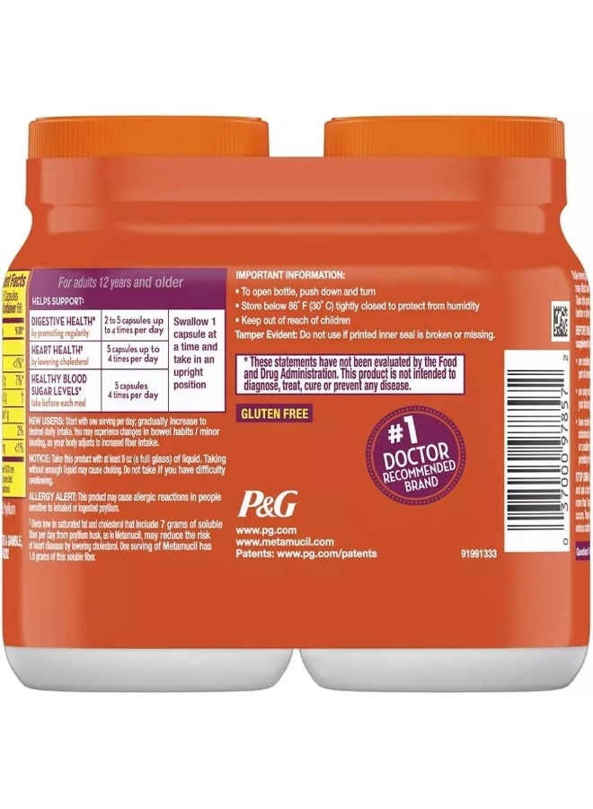 Metamucil Fiber Therapy for Regularity, Fiber Supplement, 170 Count (Pack of 2) - Image 2