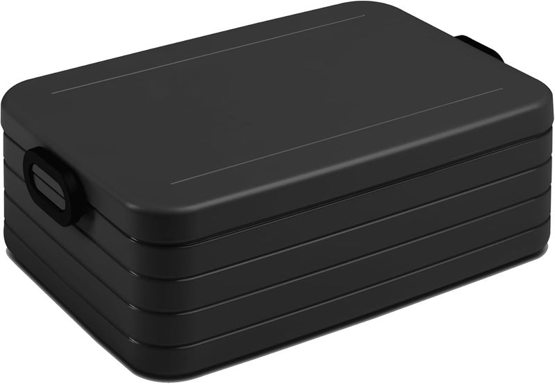Mepal - Lunch Box Take a Break XL - Lunch Box To Go - For 6 Sandwiches or 12 Slices of Bread - Meal Prep Box - Food Box with Dividers - Dishwasher Safe - 2000 ml - Nordic Black - Image 1