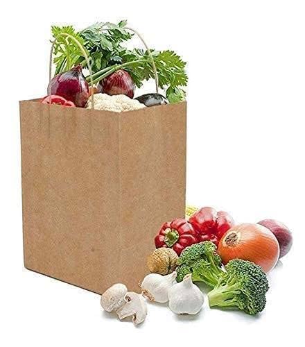 Khaana Packaging أكياس هدايا كخانة التعبئة أكياس هدايا ورقية متوسطة الحجم أكياس ورقية بنية مع مقابض أكياس تفضيل حفلات الزفاف بالجملة، أكياس تسوق كرافت، أكياس بضائع التجزئة (13x10x11 بوصة، عبوة من 10 قطع) - Image 2