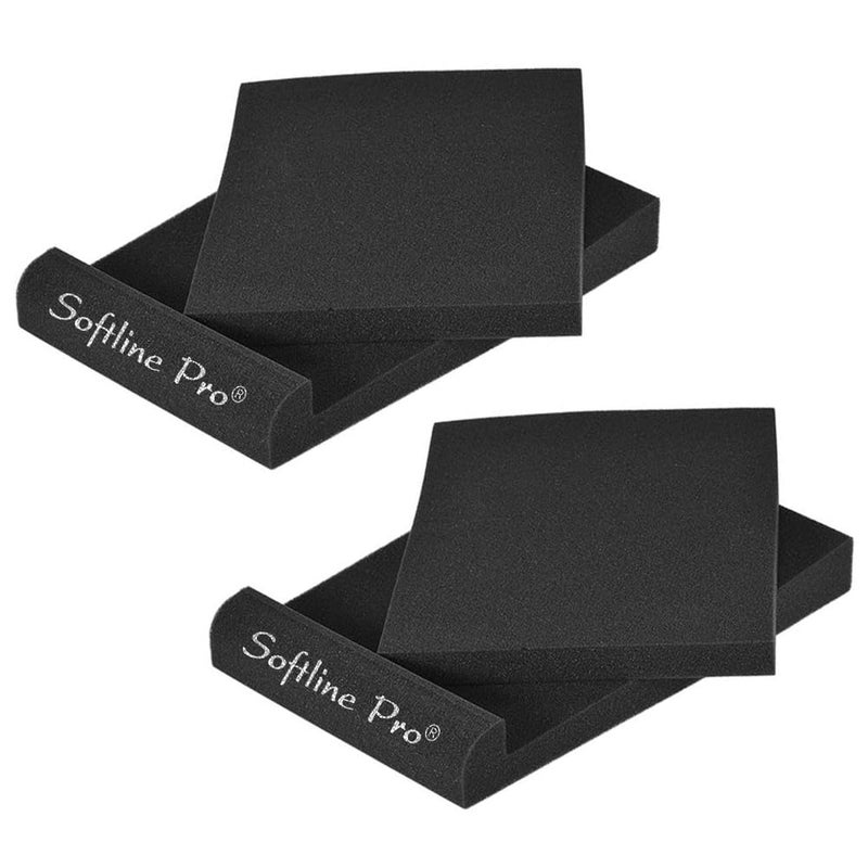 Softline Pro Acoustic Isolation Pads for Studio Monitor Speaker High-Density Acoustic Foam for 3"–5" Inch Speakers Vibrations & Improves Sound Clarity Supports up to 10Kg (SP46) - Pair - Image 4