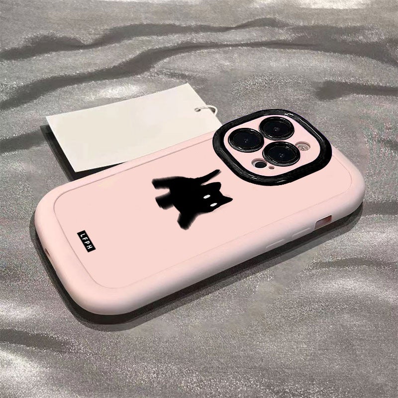 Dizzy Little Black Cat Suitable for Apple 15Promax Mobile Phone Case Iphone13 Huawei Nova12 Glory Vivoop - Image 2